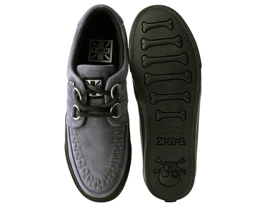 TUK Gray Suede Sneaker Creeper A9528 - Image 4