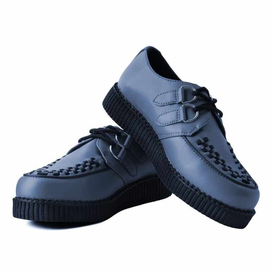 TUK Gray Vegan Low Sole Creeper F9680 - Image 2