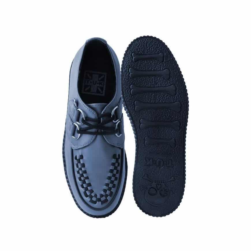 TUK Gray Vegan Low Sole Creeper F9680 - Image 4
