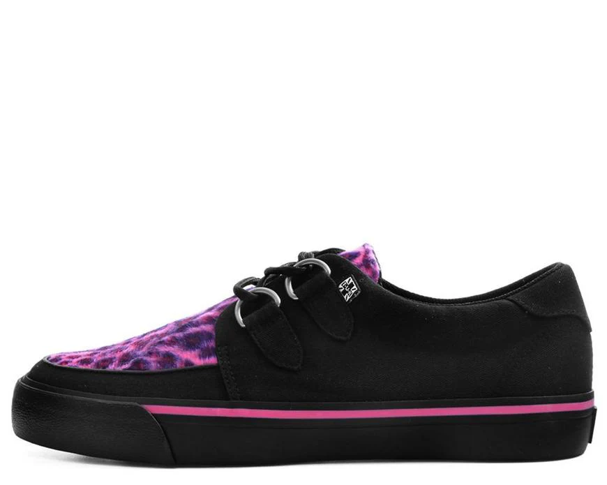 TUK Pink Leopard Sneaker Creeper A9483 - Image 3
