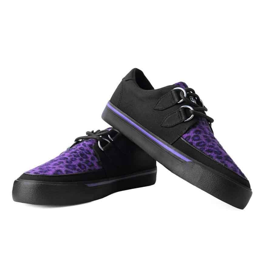 TUK Purple Leopard Sneaker Creeper A9690 - Image 2
