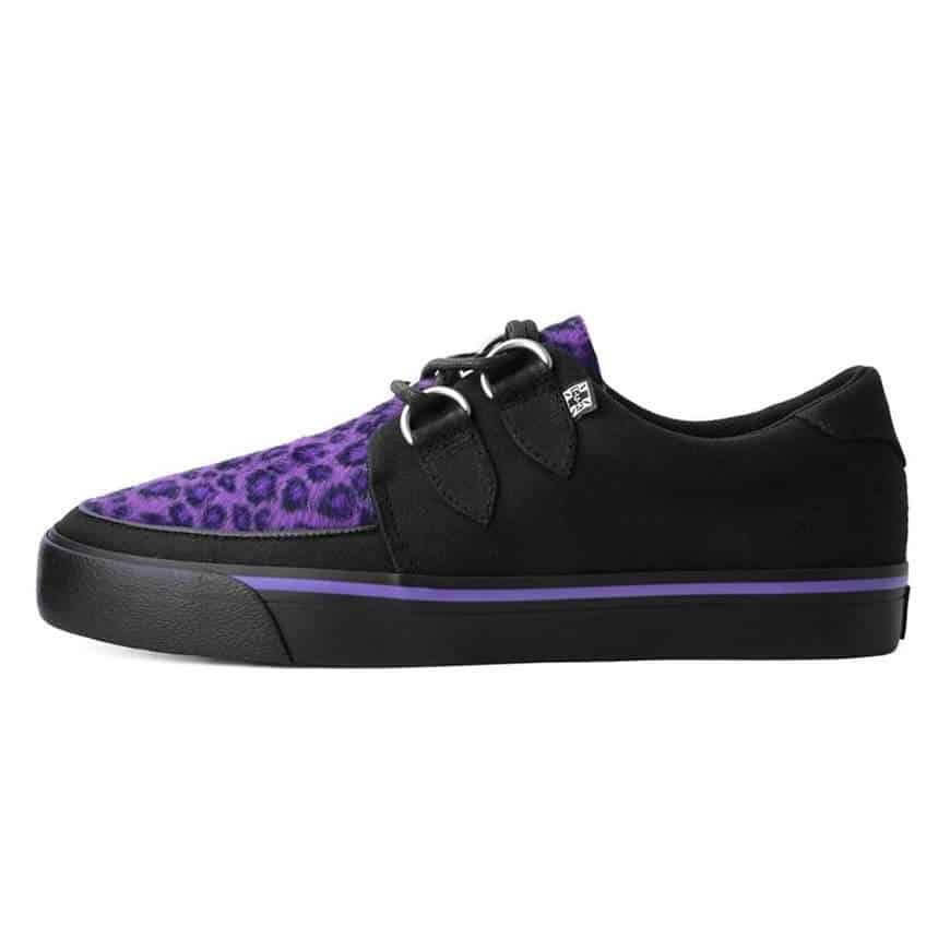 TUK Purple Leopard Sneaker Creeper A9690 - Image 3