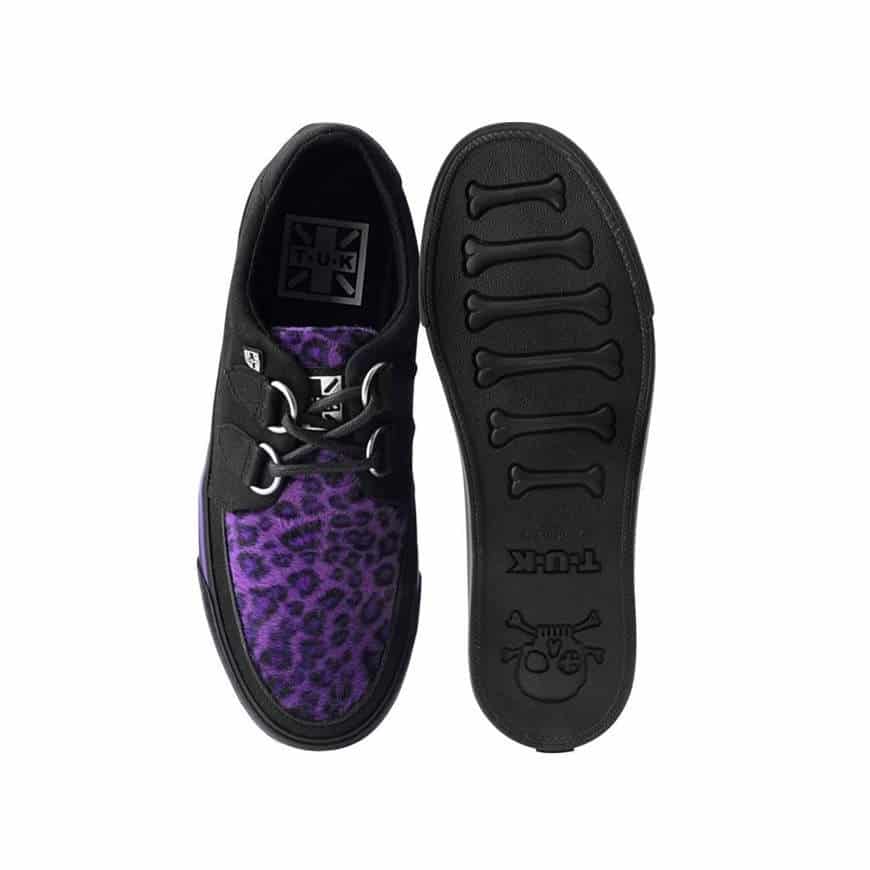 TUK Purple Leopard Sneaker Creeper A9690 - Image 4