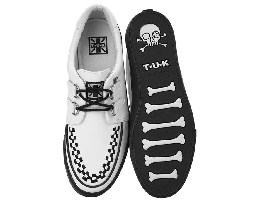 TUK White Sneaker Creeper A9179 - Image 4