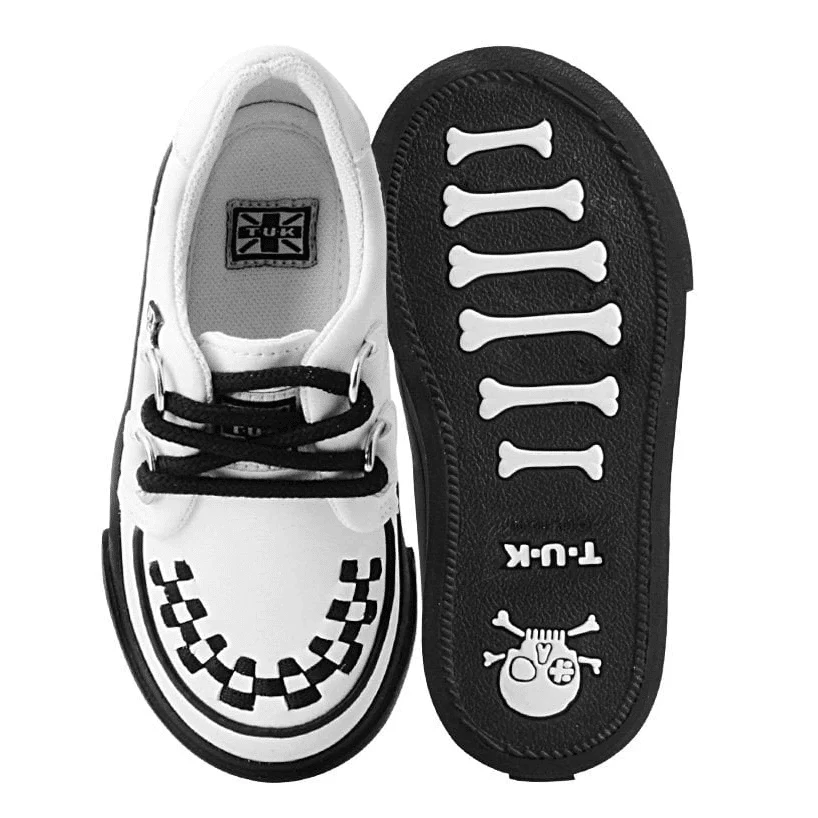 TUK White Toddler Sneaker Creeper A9788 - Image 4