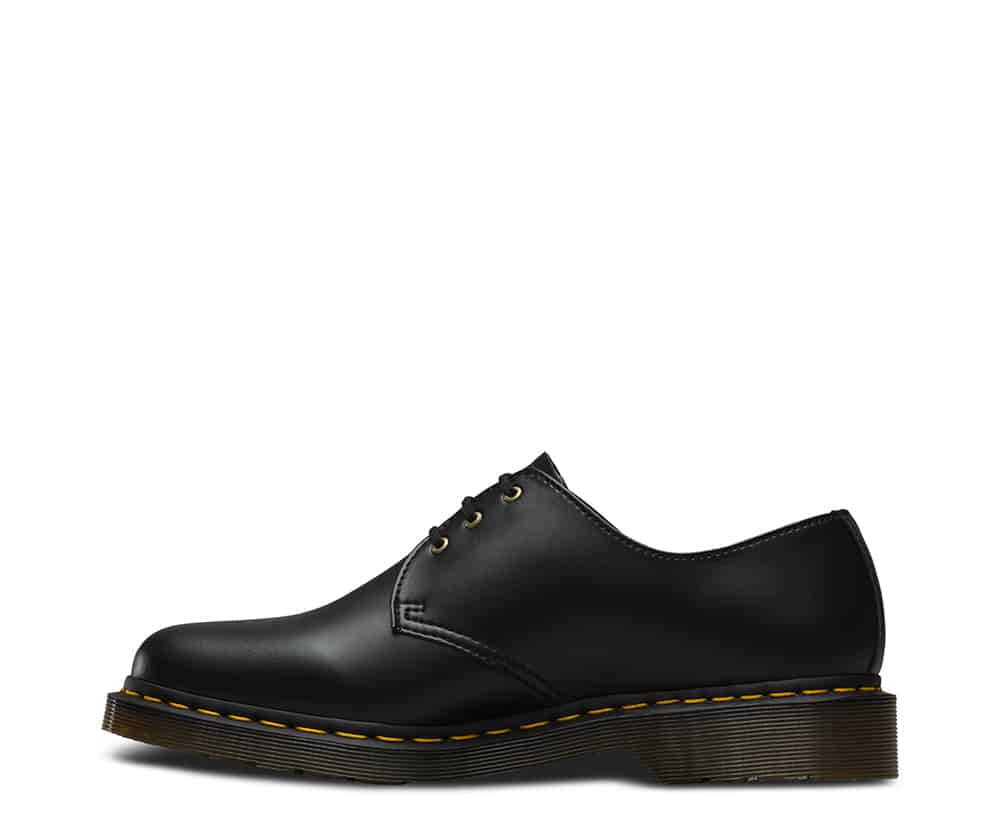 Dr. Martens 1461 Vegan Black Felix Rub Off 3-Eye Shoe - Image 4