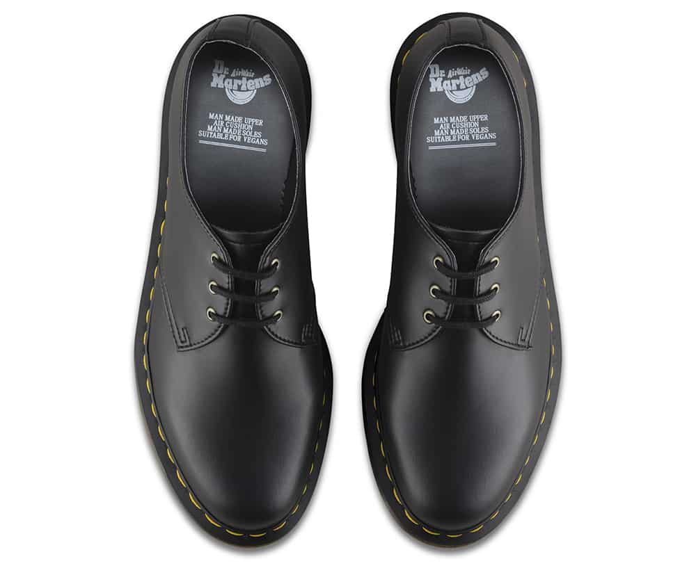 Dr. Martens 1461 Vegan Black Felix Rub Off 3-Eye Shoe - Image 7