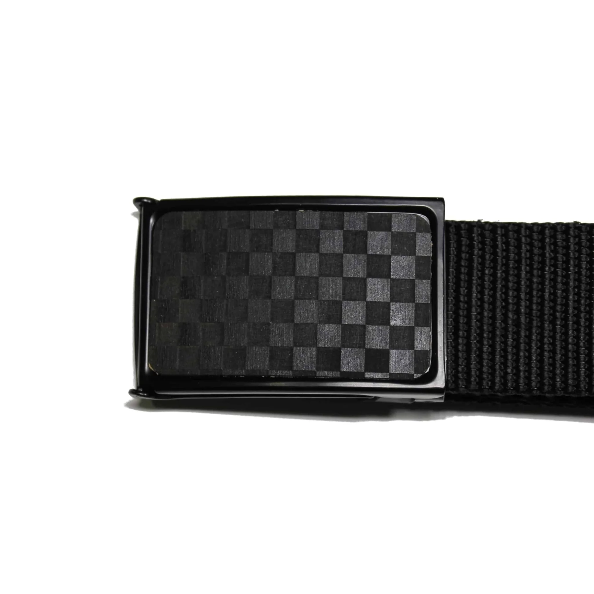 Web Belt Black and Gray Checkered - Image 2