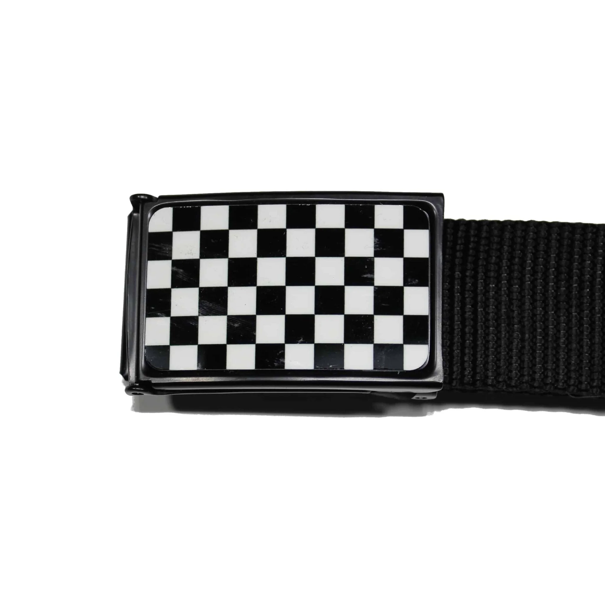Web Belt Black and White Checkered - Image 2