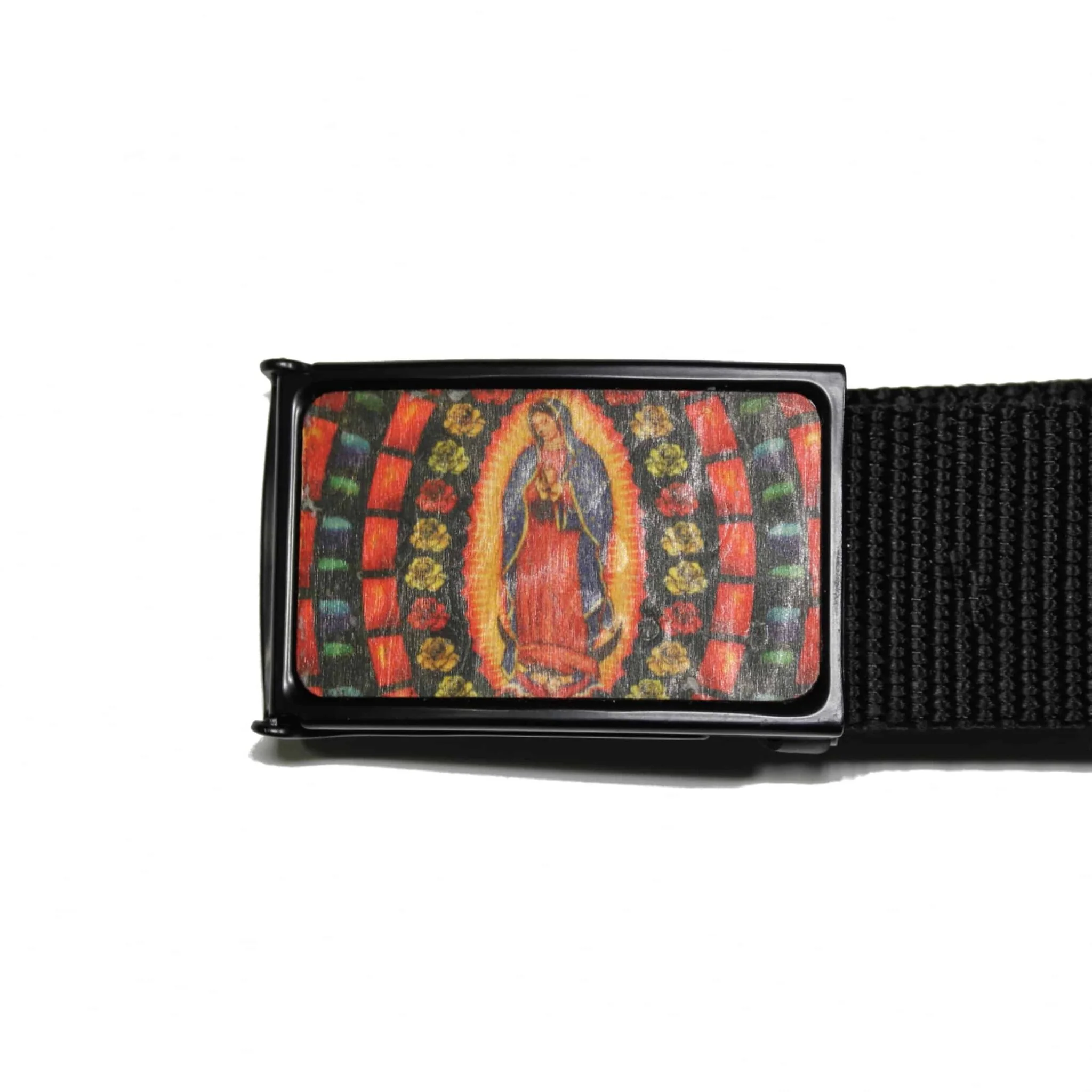 Web Belt Virgen De Guadalupe Buckle - Image 2