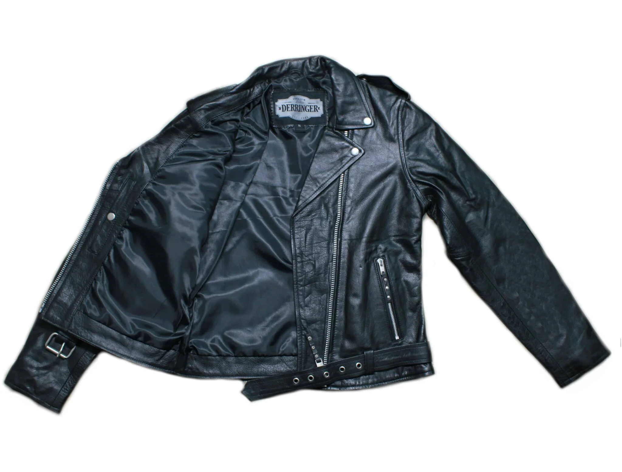 Women's Leather Biker Jacket - Image 2